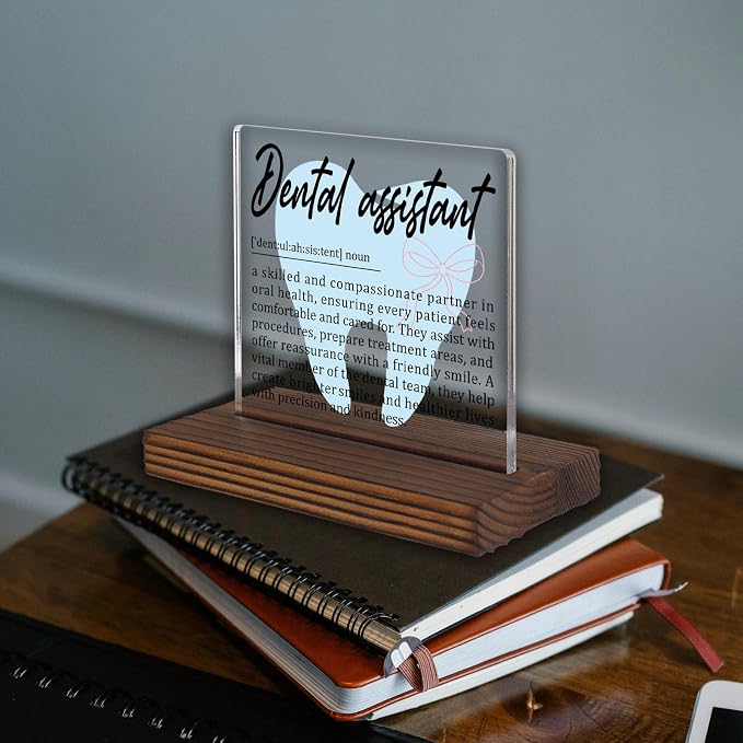 Dental Assistant Gifts, Thank You Desk Sign - Image 2