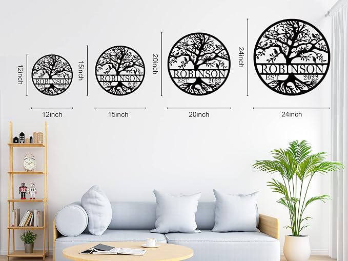 Wedding Gifts for Couples 2025 Last Name Signs for Home Personalized - Image 5