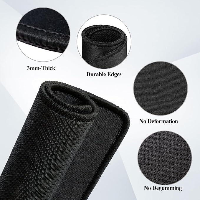 Mouse Pads, Office and Gaming, Stitched Edges, Rubber Anti Slip Base Mouse pad - Image 2