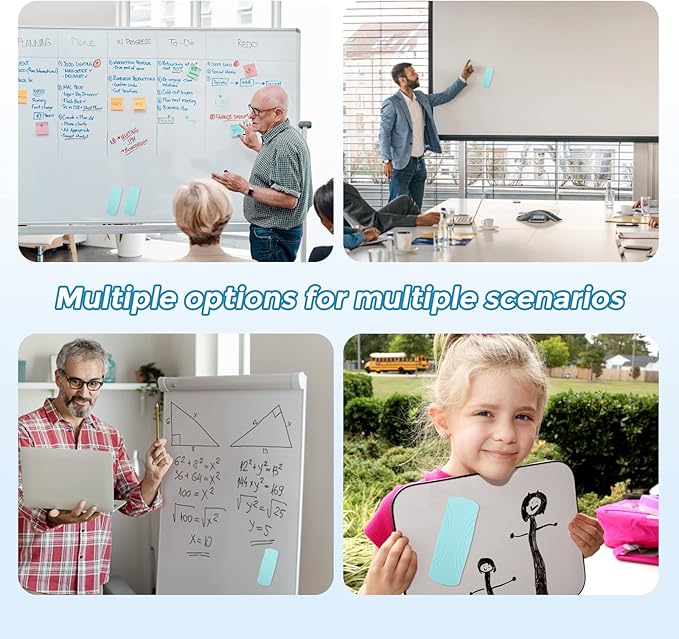 Ddaowanx Whiteboard Eraser, Magnetic Dry Erase Eraser, Glass Board Eraser,School and Office Supplies, Pack of 2 (Pink)-DeskLoop Office