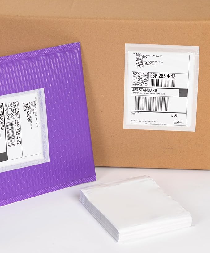 100 PCS 4.5"x 5.5" Clear Self-Adhesive Packing List Envelopes - Image 2