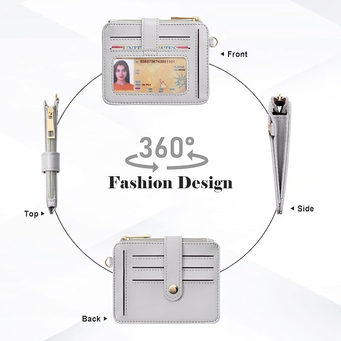 Airkit Wristlet Wallets for Women, Keychain RFID Blocking Credit Card Holder - Image 5