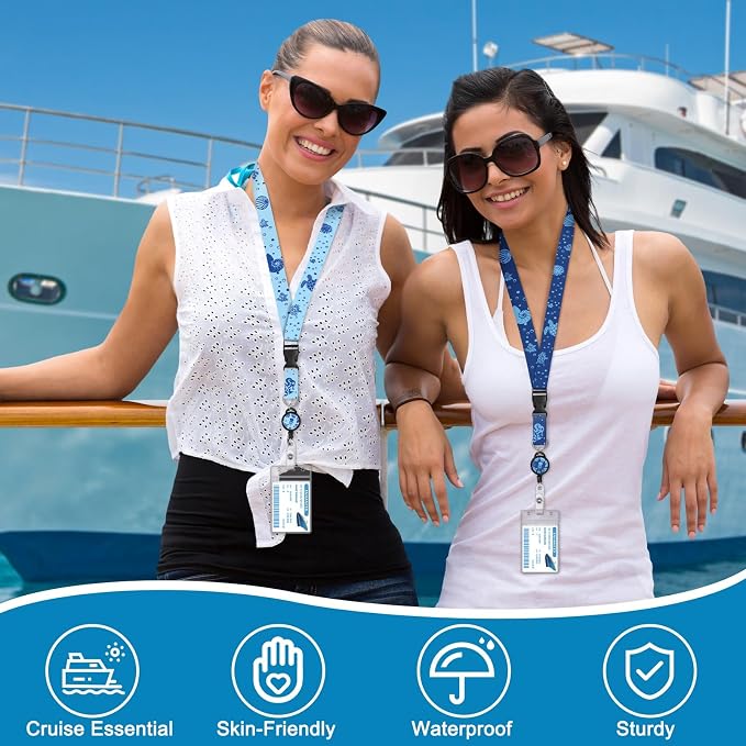 HONSIO 4 Pack Cruise Lanyard for Ship Cards Lanyards - Image 6
