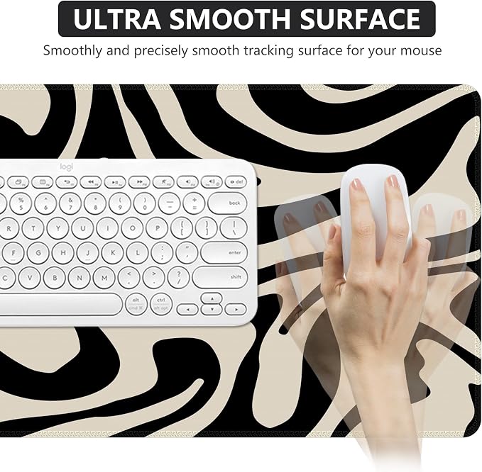 iCasso Desk Mat, XXL Large Gaming Mouse Pad, Anti-Slip Rubber Base Mousepad - Image 5