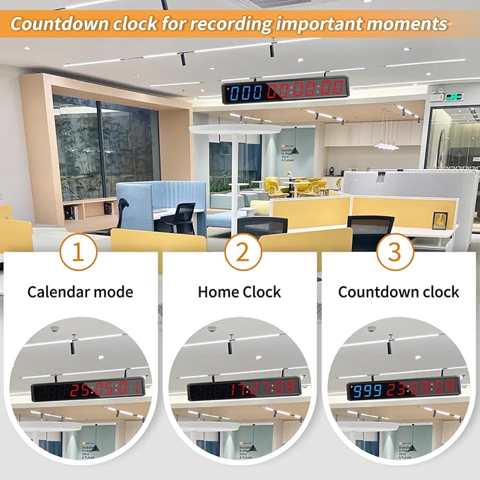 LED Countdown Clock, 999 Days, 23 Hours, 59 Minutes, 59 Seconds, Event - Image 5