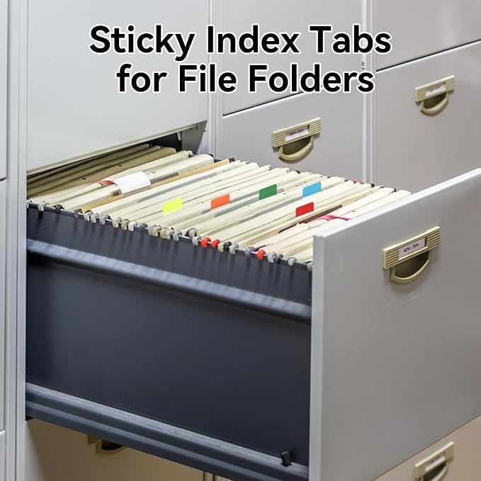 1 Inch Tabs for Notebooks, 480 Pieces Sticky Note Tabs File Index Tabs for Books - Image 5