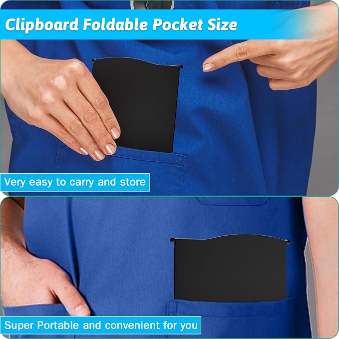 Clipboard Foldable Without Edition Cheat Sheets Aluminum 3 Layers Foldable - Image 2