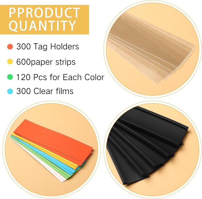 Seajan Magnetic Label Holders Channel Cardholders Magnetic Name Plate Tags - Image 5