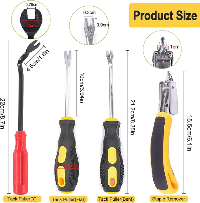 4Pcs Upholstery and Construction Staple Remover - Image 2