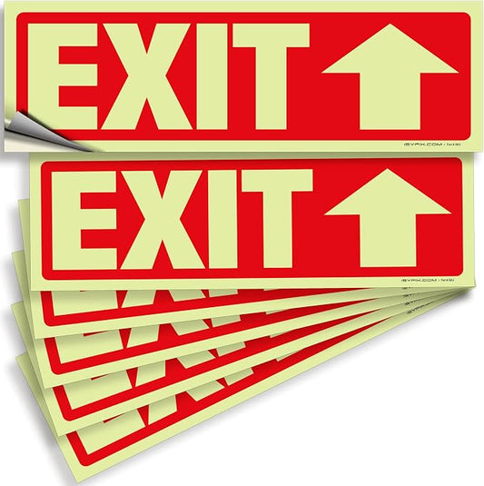 iSYFIX Exit Stickers Signs by iSYFIXPREMIUMSIGNS