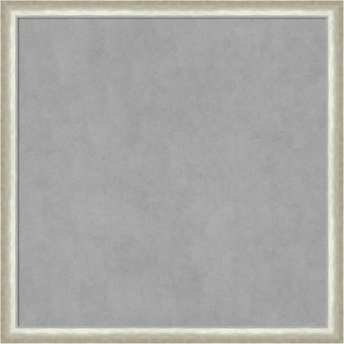 Amanti Art Silver Framed Magnetic Board 26x26 Medium Vision Board by AmantiArt