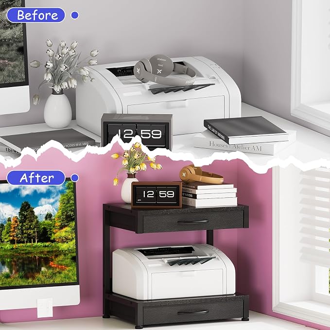 VENNQD 2-Tier Desktop Printer Stand - Image 8