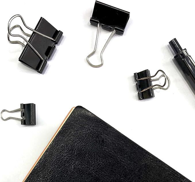 Ykimok 120Pcs Assorted Sizes Binder Clips, Metal Paper Clamps 4 Assorted Sizes - Image 2