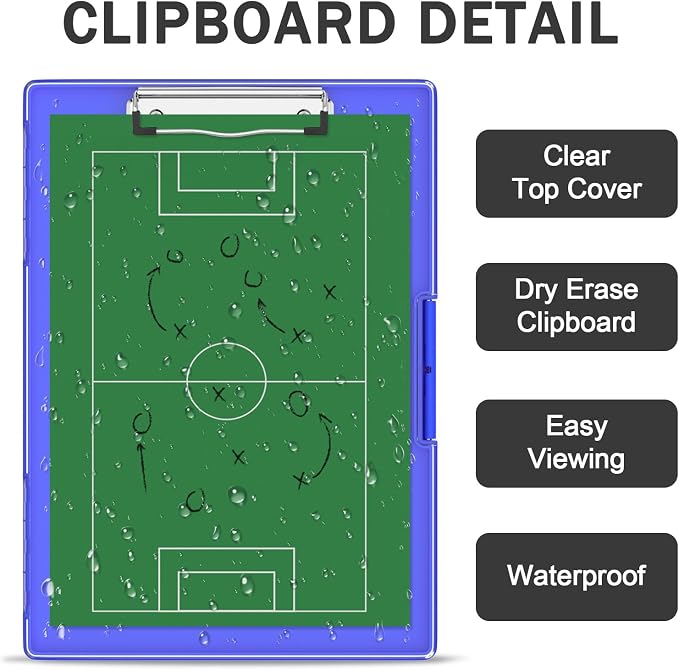 Rimilak Plastic Clipboard with Storage, Side Opening with 2 Compartment - Image 5