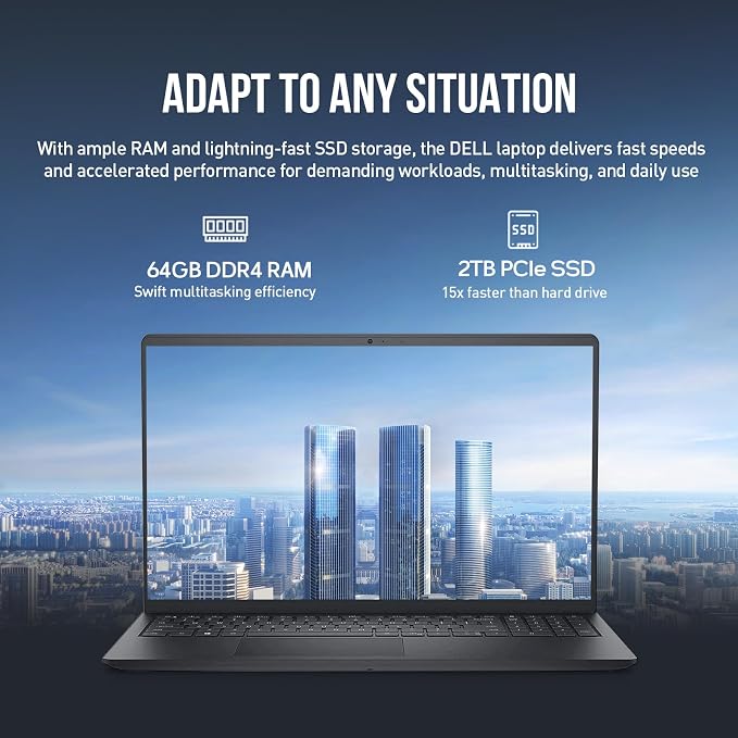 Dell Inspiron 15 3000 Laptop Computer, 15.6" FHD Laptop Notebook PC, AMD Ryzen 7 - Image 5