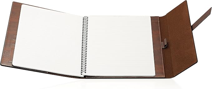 GALLAWAY LEATHER Padfolio Portfolio Folder – Slim Portfolio Folio Organizer - Image 3