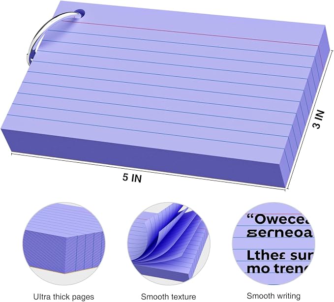 250 Count Colored Index Cards 3x5 Inch - Image 2