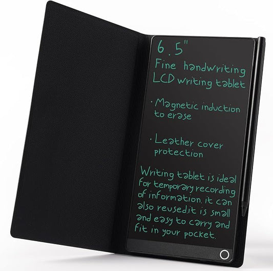 LCD Writing Tablet for Adult: 6.5 Inch Full Screen Mini Digital Notepad by YOLIPULI