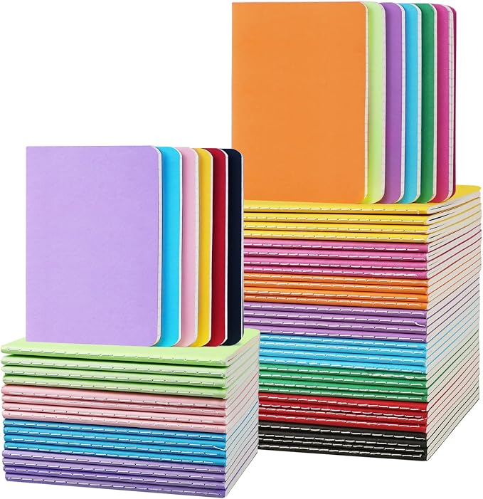 Gwybkq Small Lined Notepads Bulk 60 Pack Mini Journal Pocket Notebooks Set by Gwybkq