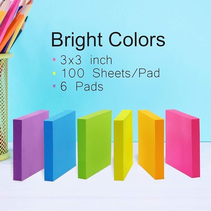 Sticky Notes 3x3 Self-Stick Notes Pads - Image 3