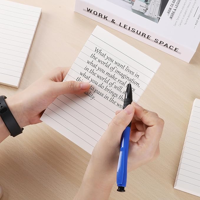 20 Pack Lined Memo Pads 4”x6” Note Pads - 100 Sheets Each Lined Paper Notepad- Small Memo Scratch Pad Writing Pads(Double Sided Printed)-DeskLoop Office