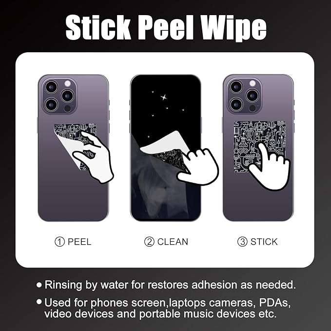 walrfid 2 Pack Car Screen Cleaner, Computer Screen Cleaner Spray and Wipe, Laptop Cleaning Mist Kit for Electronic iPad, iPhone, Phone, MacBook, TV, Monitor Display, with Graffiti Case, Grey Pink-DeskLoop Office