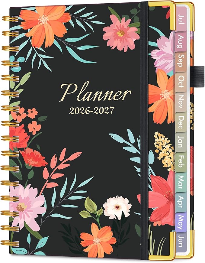 Academic Planner 2026-2027, Hardcover Weekly and Monthly Calendar Planner from by Unknown