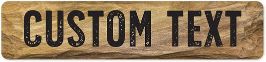 Custom Sign, Custom Street Sign, 11 Font Colors, 13 Font Styles, 4 Hole Options by MySignCenter