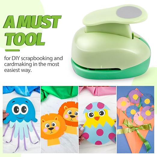 UCEC Circle Punch, 1.25 Inch Circle Hole Punch, Paper Punch Circles Craft Punch - Image 7