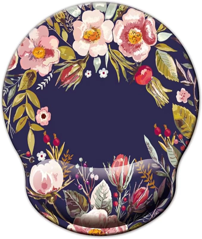 Mouse Pad with Wrist Support, Ergonomic Mouse Pad with Memory Foam Wrist Rest by LIZPARE