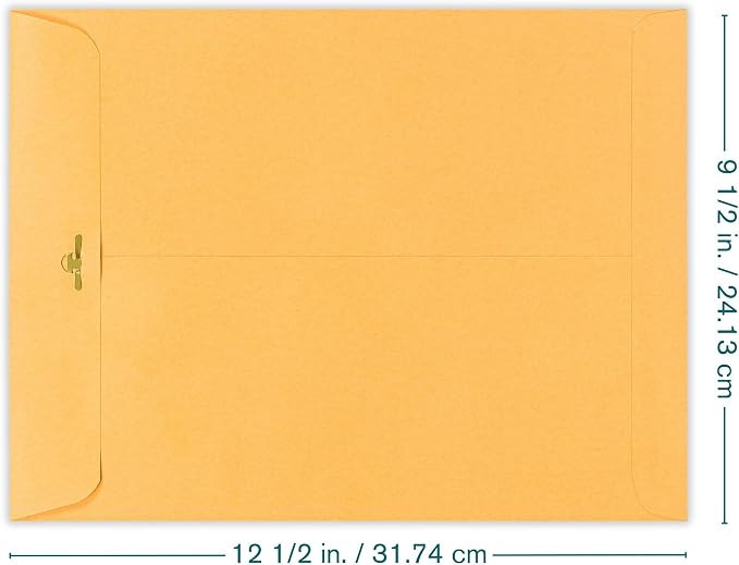 Clasp Envelopes – 9.5x12.5 Inches Brown Kraft Catalog Envelopes Letter Size -15 - Image 2