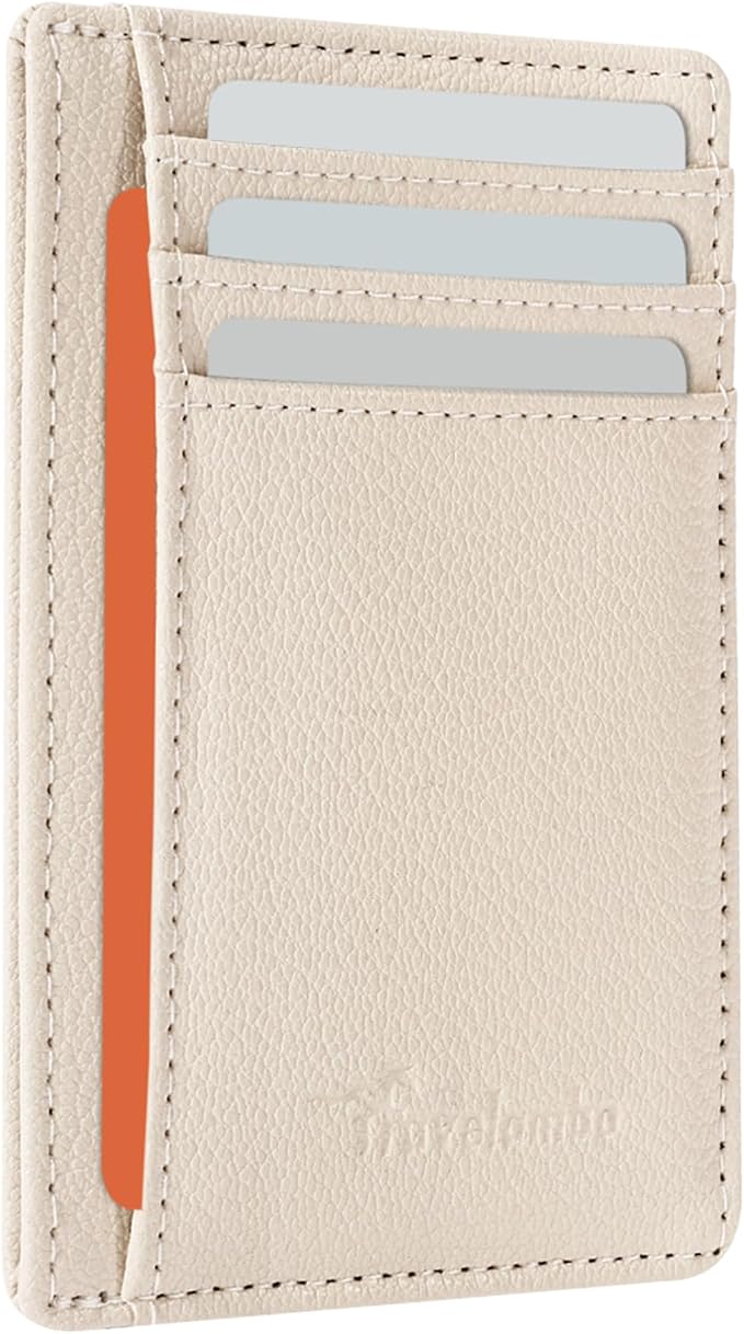 Travelambo Front Pocket Minimalist Leather Slim Wallet RFID Blocking Medium Size - Image 8
