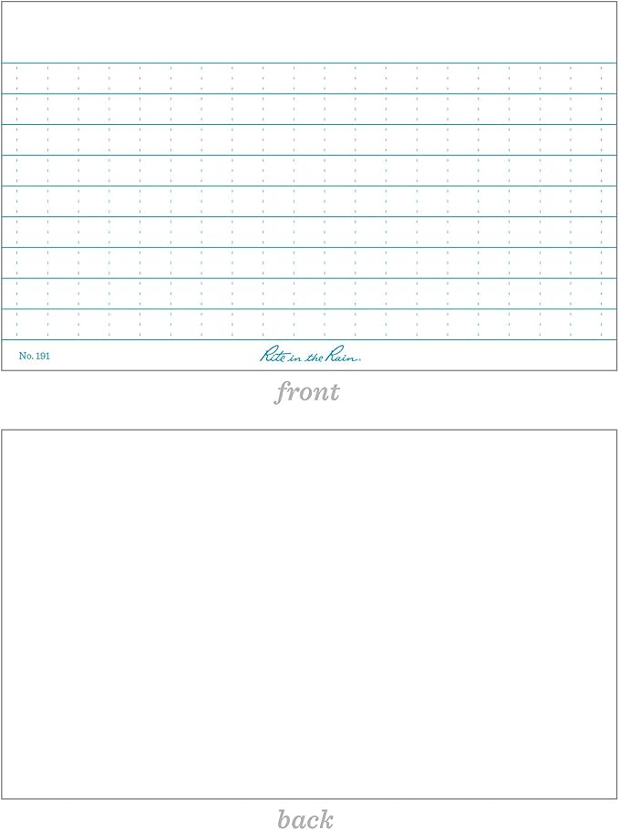 Rite In The Rain Weatherproof Index Cards, Universal Pattern - Image 8