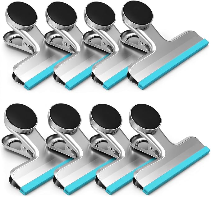 Magnetic Chip Clips, Stainless Steel Chip Bag Clips by HOUSEAGAIN