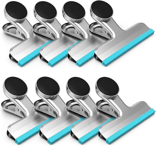 Magnetic Chip Clips, Stainless Steel Chip Bag Clips by HOUSEAGAIN