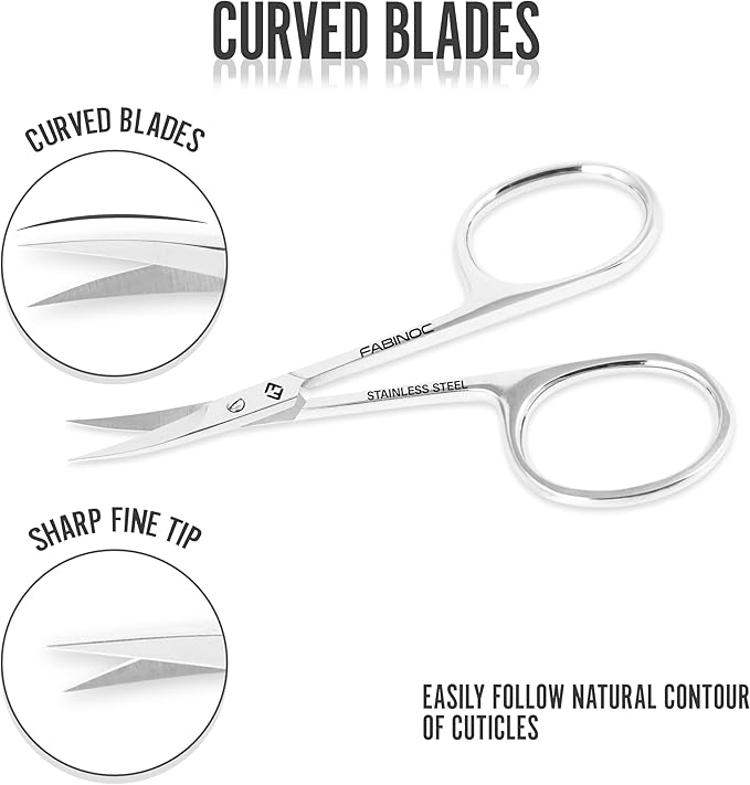 Curved Cuticle Scissors for Women & Men - Image 3