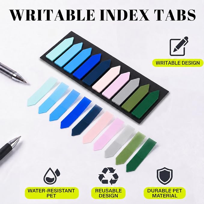 Ericter Arrow Sticky Tabs 1200 PCS Morandi Colors, Sticky Flags Page Markers - Image 6