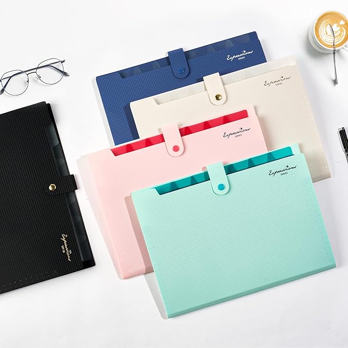 Sooez Accordion File Organizer, Letter Size Expanding File Folder - Image 2