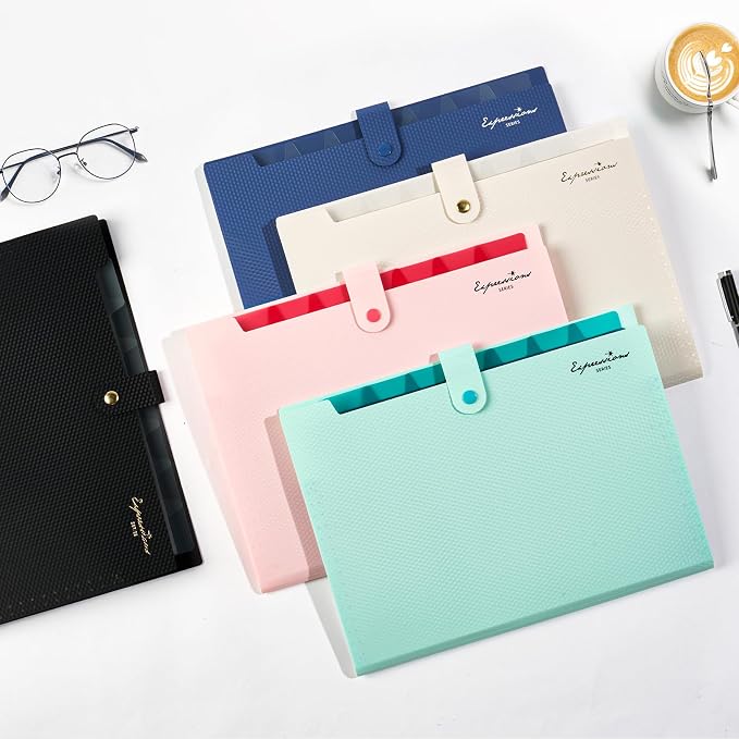 Sooez Accordion File Organizer, Letter Size Expanding File Folder - Image 2