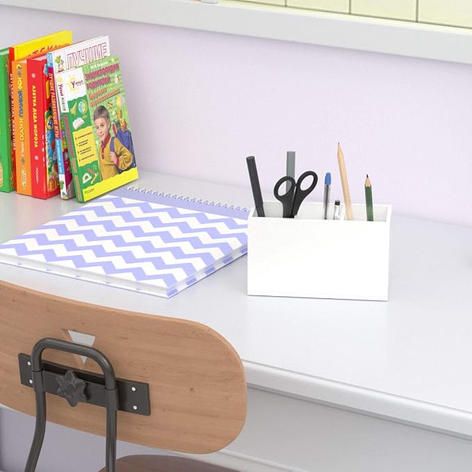 NIUBEE Acrylic Pen Holder 3 Compartments - Image 6
