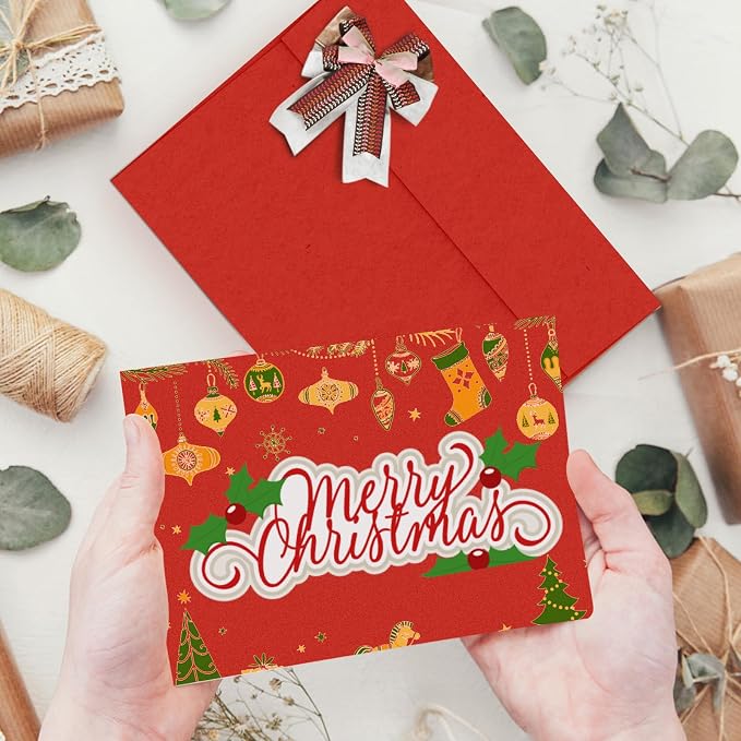Red 5x7 Envelopes 100 Pack, Goefun A7 Self Seal Printable Invitation Envelopes - Image 7