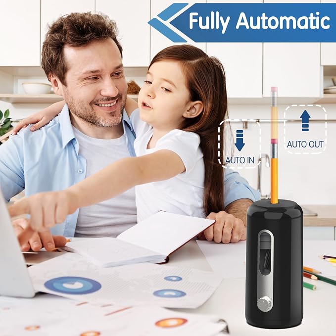 Electric Pencil Sharpener, Fully Automatic Pencil Sharpener - Image 2