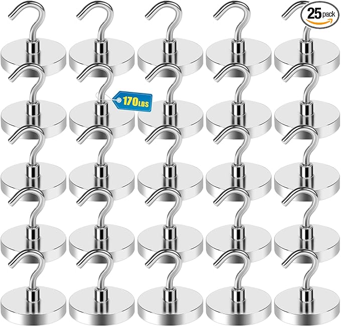 LOVIMAG Magnetic Hooks, 170lbs+ Strong Magnetic Hooks by LOVIMAG