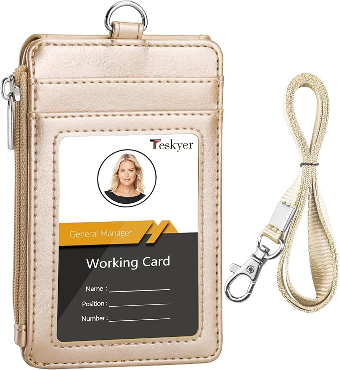 Teskyer Leather ID Badge Holder by TESKYER
