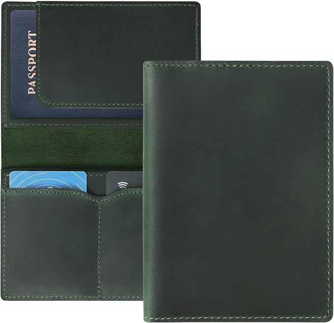 Jack&Chris Leather Passport Holder, Handmade Passport cover, Travel Wallet by JackChris