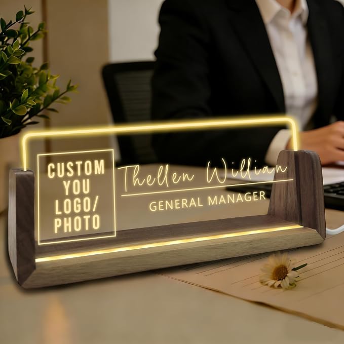Desk Name Plate Personalized by YAEILOV
