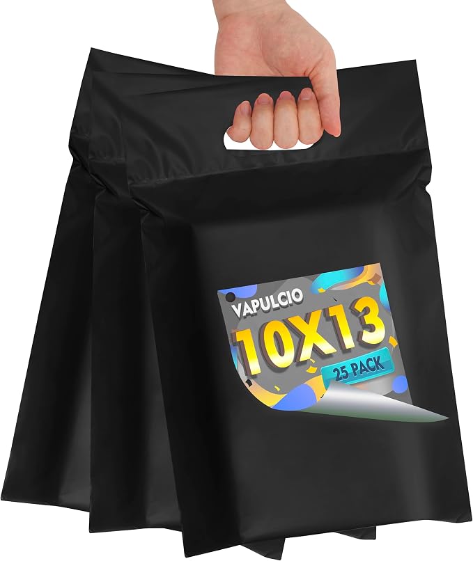 Poly Mailers 10x13 inch 25 Pcs, Upgrade Design Tamper Proof Mailers Poly Bags by VAPULCIO