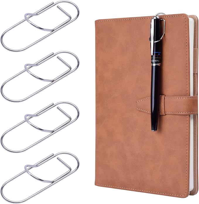 Wisdompro Pen Clip, 12 Pack Stainless Steel Pencil Clip Holder by Wisdompro