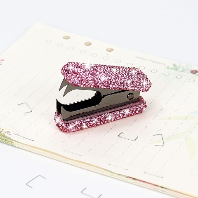 MultiBey Acrylic Staples Remover, Handmade Rhinestone Crystal Staple Removal - Image 2