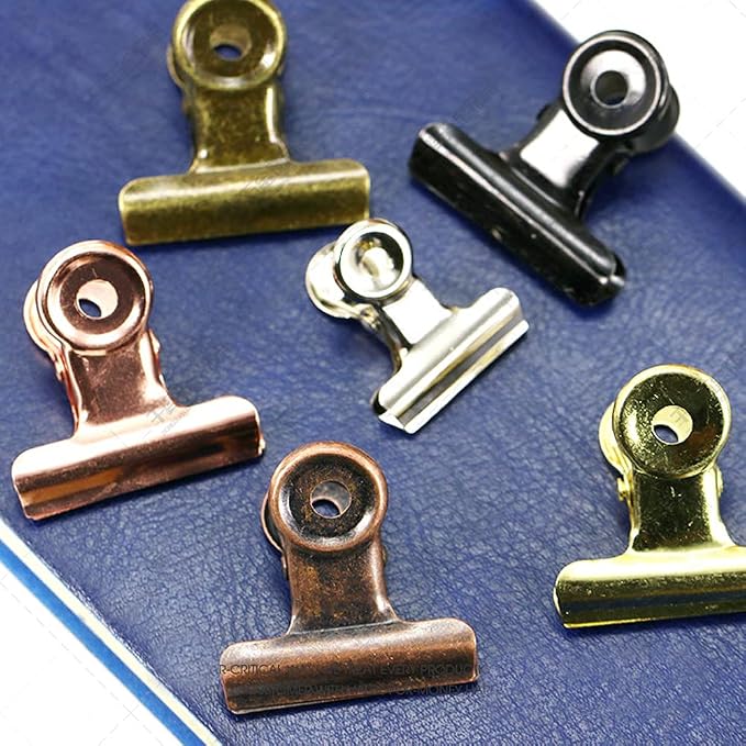 Bulldog Clips with Hole for Push-pin, Paper File Clips with Strong Spring - Image 8